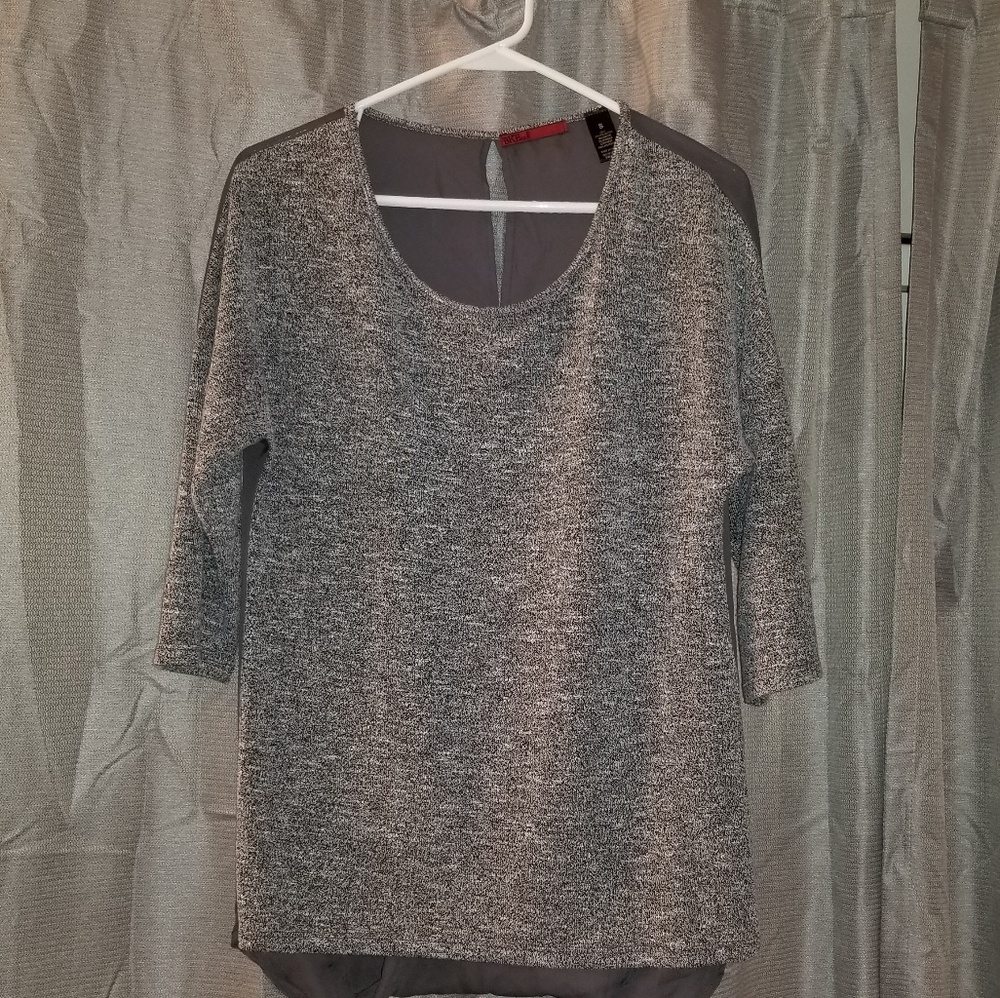 BKE Red Open Back shirt